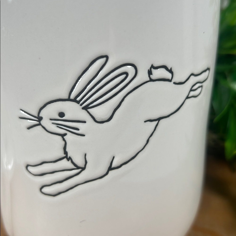 Rae Dunn Hoppy Easter Mug with Bunny White Blue 18 Oz Easter Drink Large Mug - Picture 7 of 12